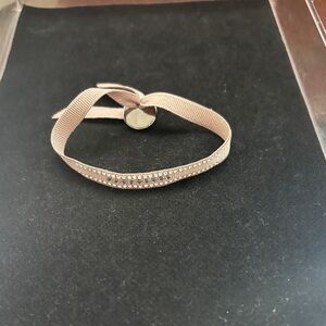 Elegant Crystal Ribbon Bracelet